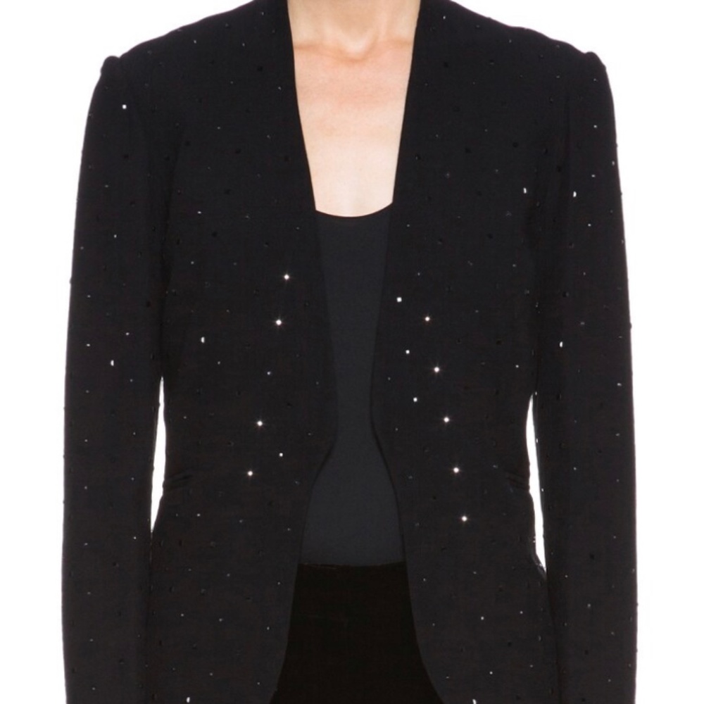 DVF Diane Von Furstenberg Hot Crystal Blazer Size 12
